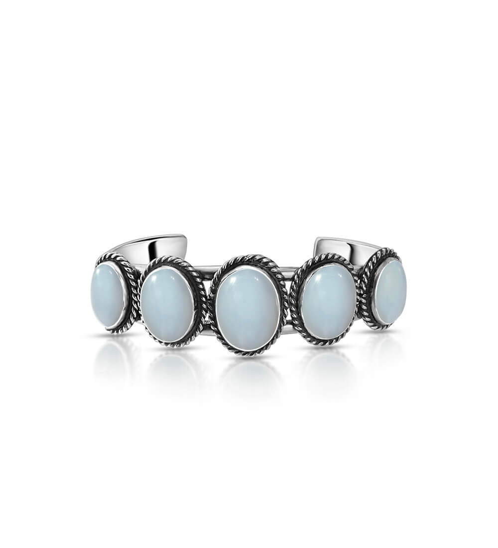 CHALCEDONY BOW CUFF