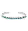 TURQUOISE BABY ROW CUFF
