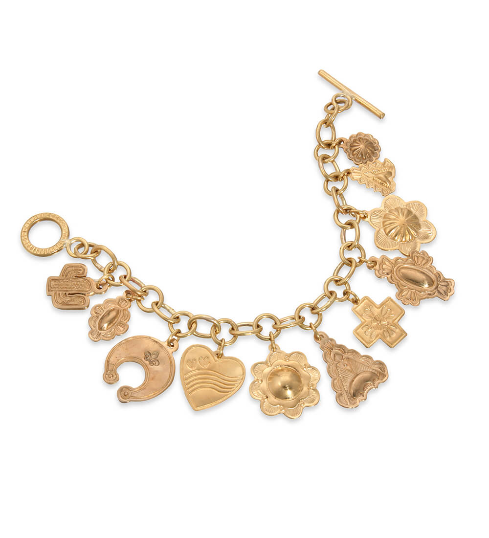 BRONZE DL CHARM BRACELET