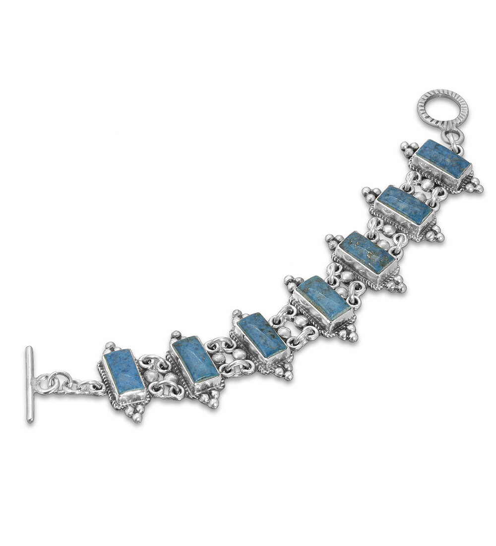 DENIM LAPIS MAGIC LINK BRACELET