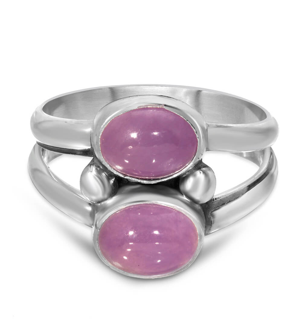 LAVENDER JADE GEMINI RING
