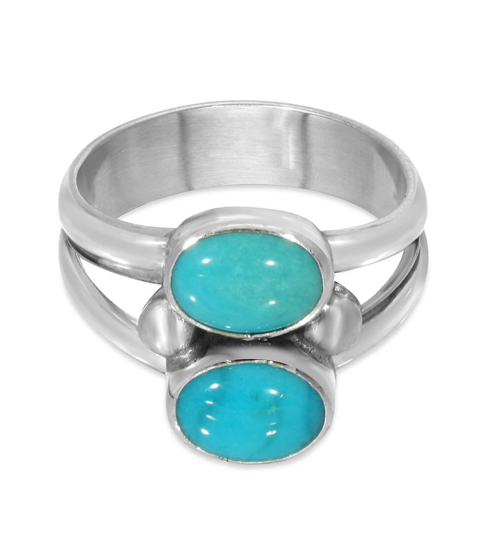 TURQUOISE GEMINI RING