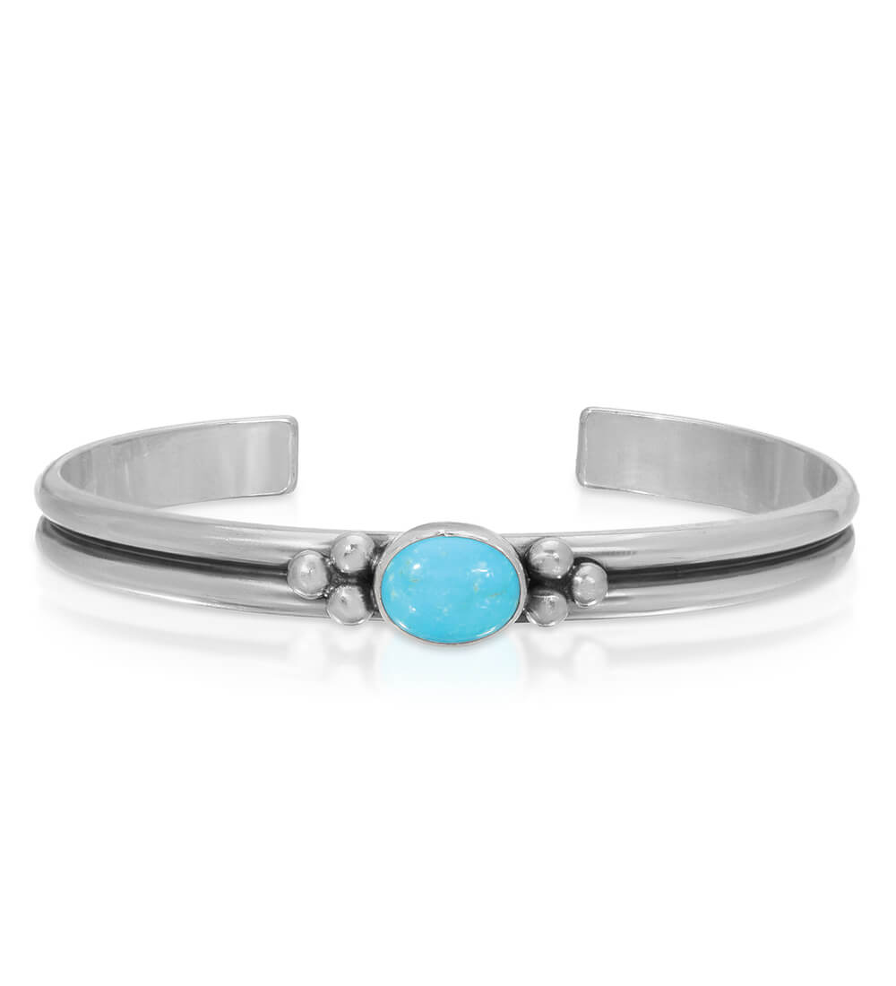 TURQUOISE SINGLE STONE CUFF