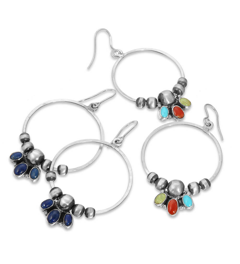 LAPIS WATERFALL EARRINGS