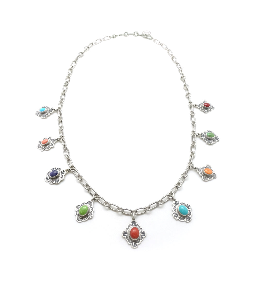 OVAL CHARM LINK NECKLACE