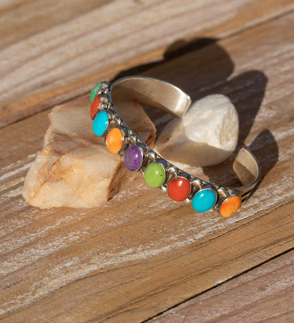 LARGE MULTICOLOR ROW CUFF