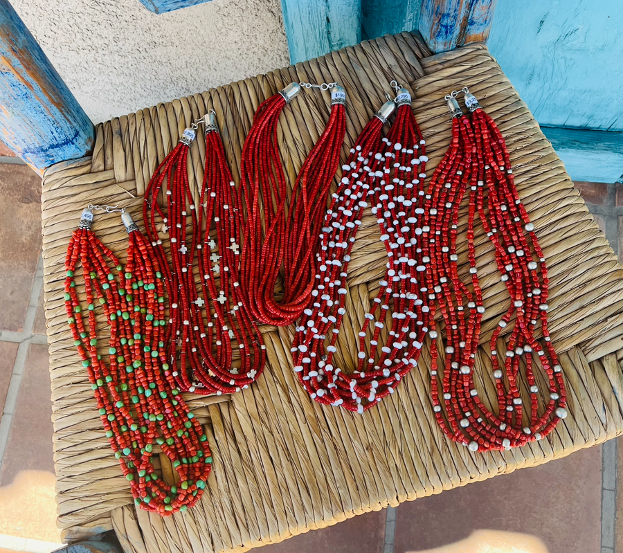 Red Coral Necklaces - Call for avalability