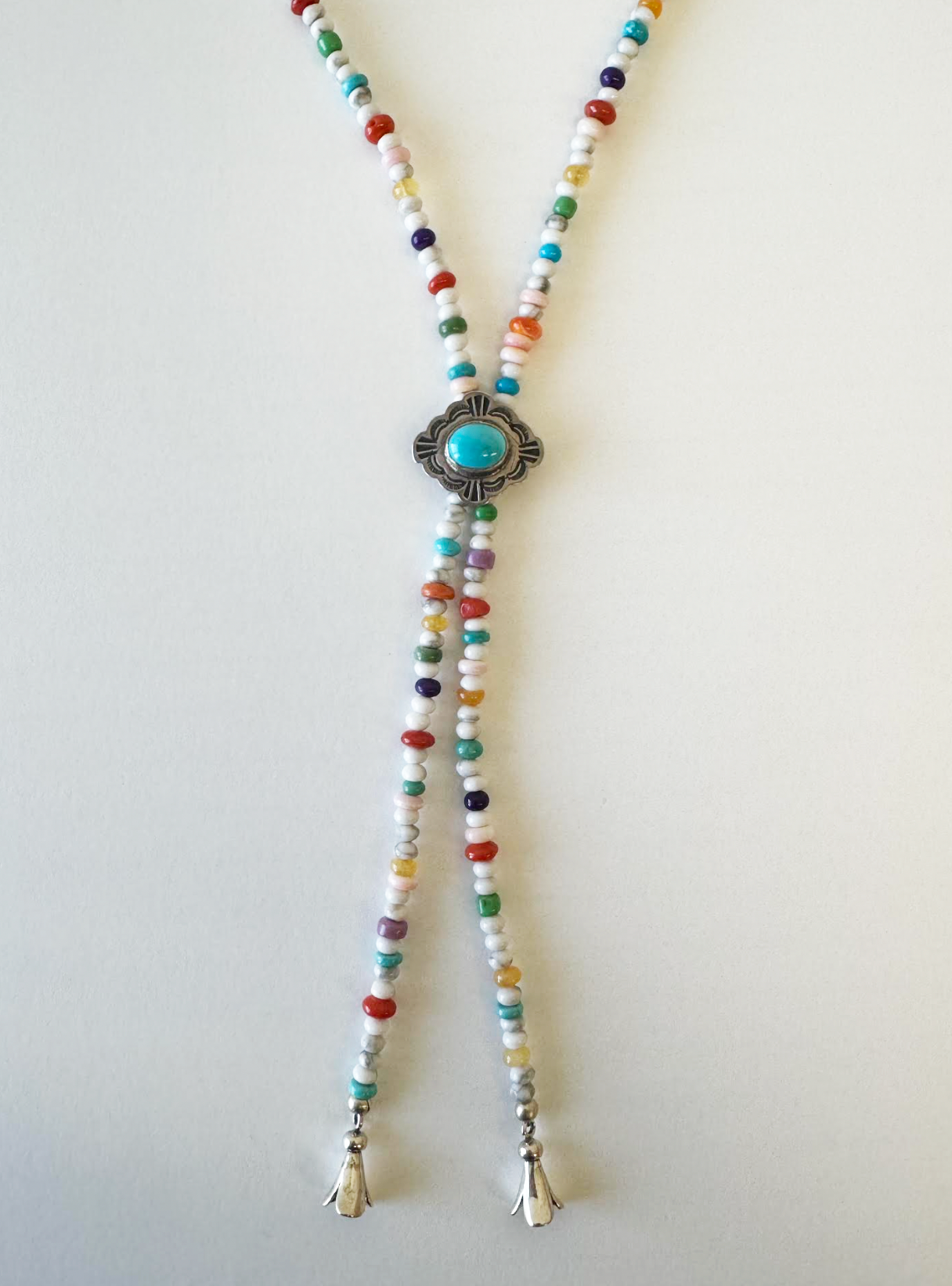 Turquoise Stamp Multi Color Bolo