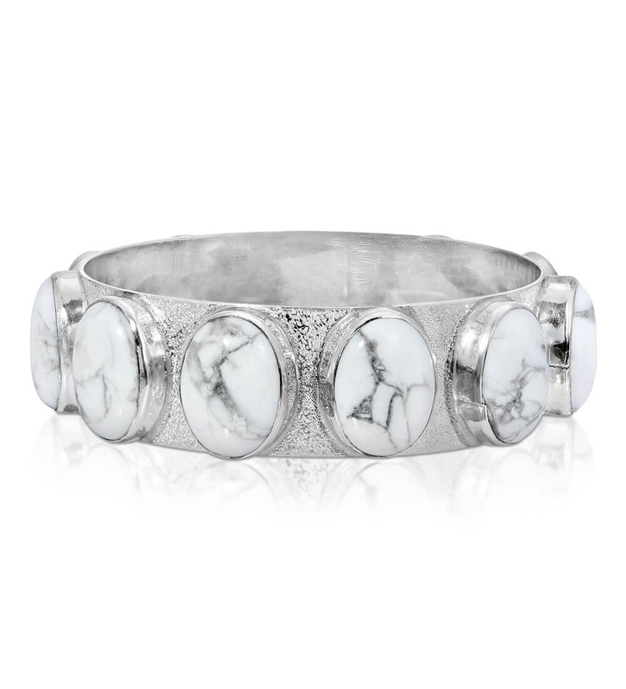 Large Howlite Bangle
