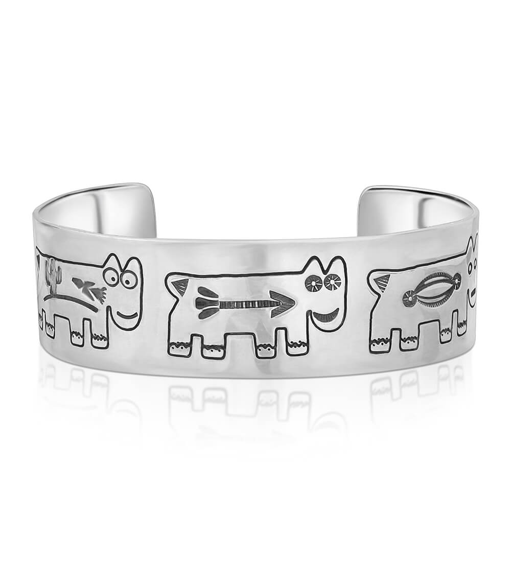 SILVER SPIRIT ANIMAL CUFF