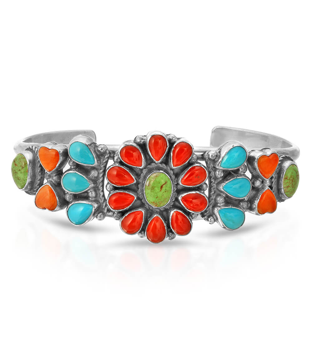 MULTI DAISY BIRD CUFF