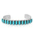 LONG OVAL TURQUOISE ROW CUFF