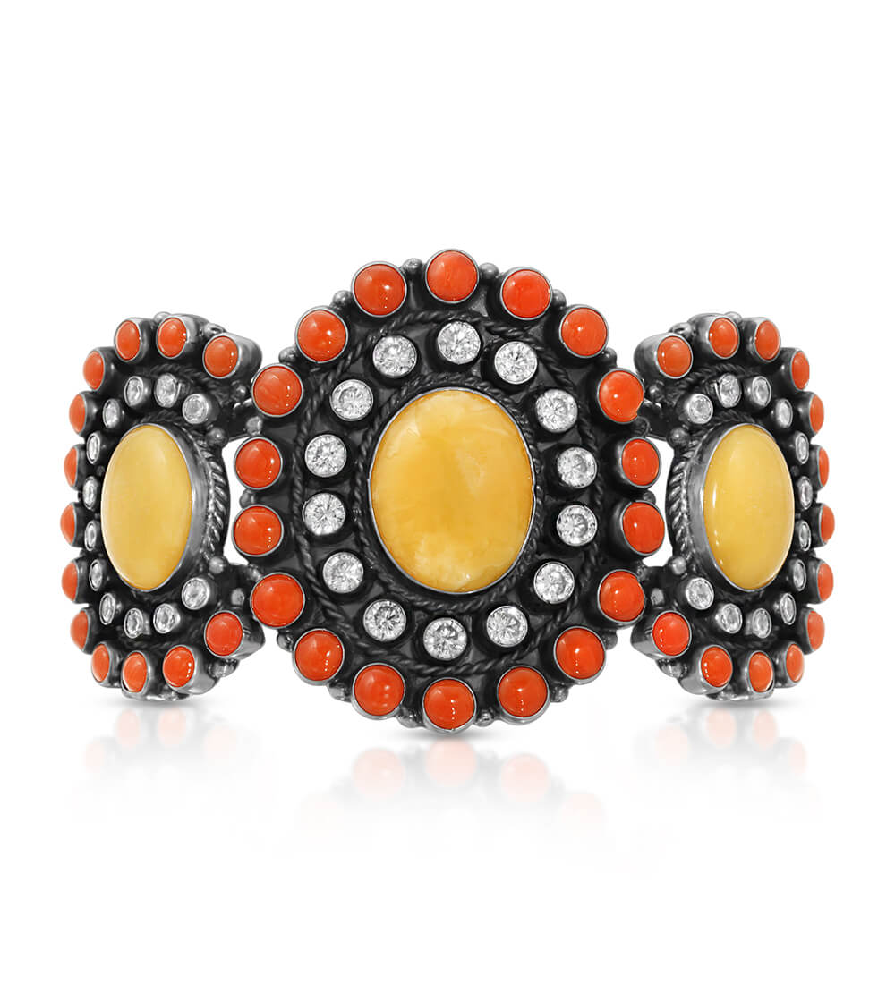 SUNFLOWER CUFF BRACELET