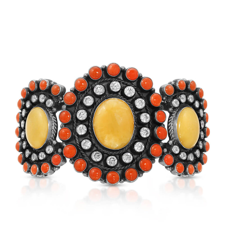 SUNFLOWER CUFF BRACELET