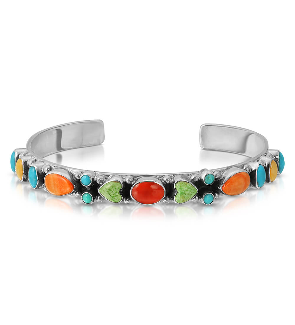 MULTI HEART ROW CUFF