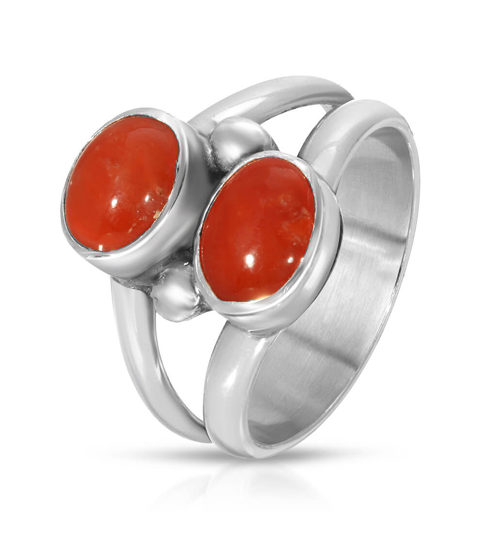CORAL GEMINI RING