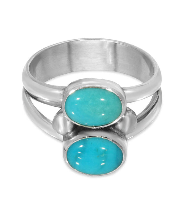 TURQUOISE GEMINI RING - Don Lucas Fine Jewelry