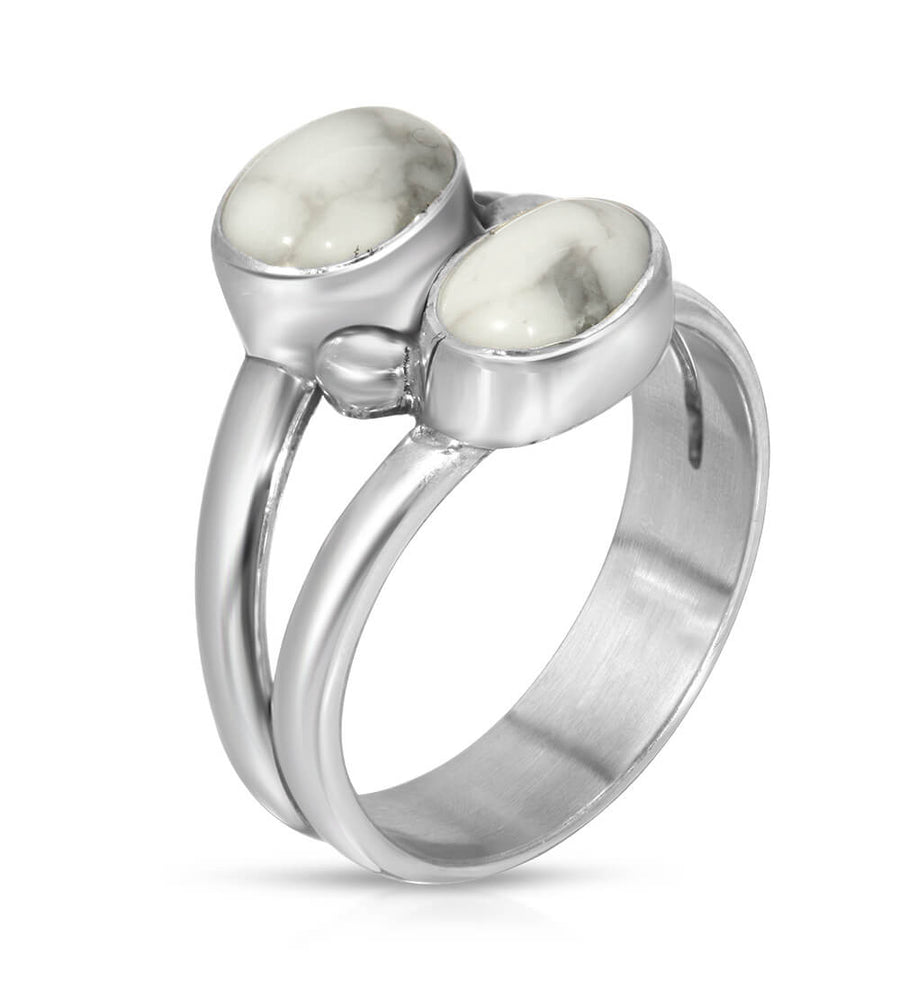 HOWLITE GEMINI RING