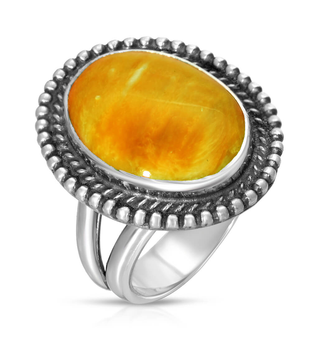 AMBER SUNSET RING