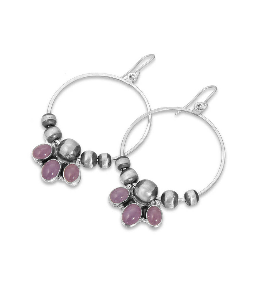 LAVENDER JADE WATERFALL EARRINGS