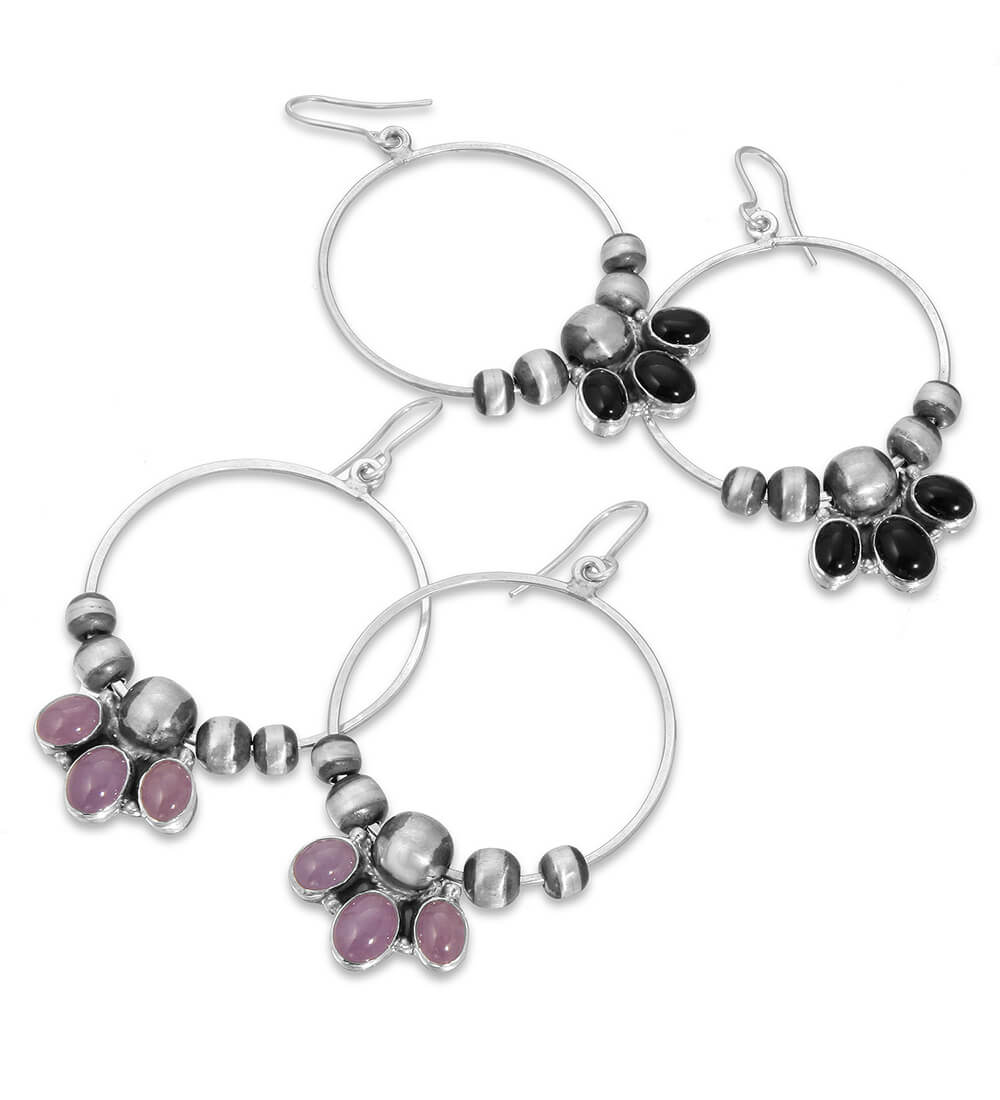 LAVENDER JADE WATERFALL EARRINGS