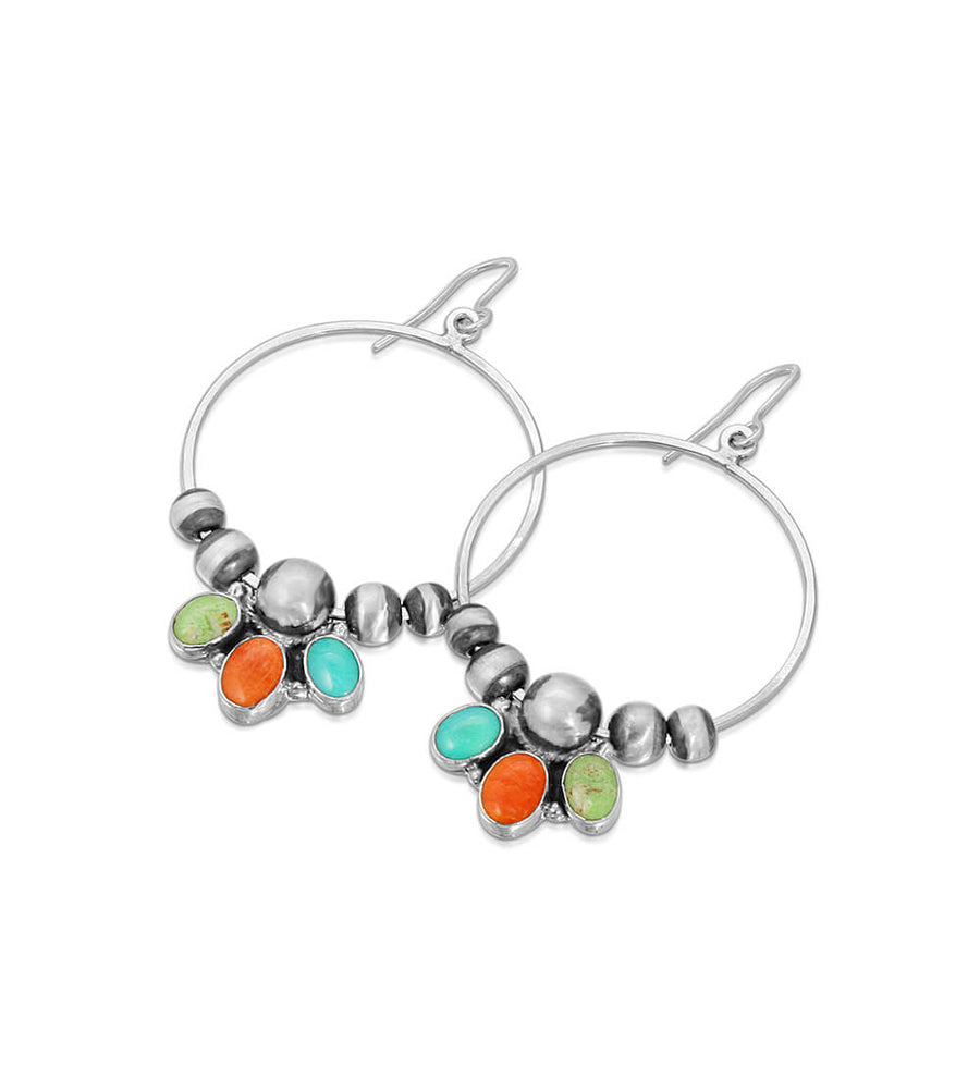 MULTI COLORED WATERFALL EARRINGS