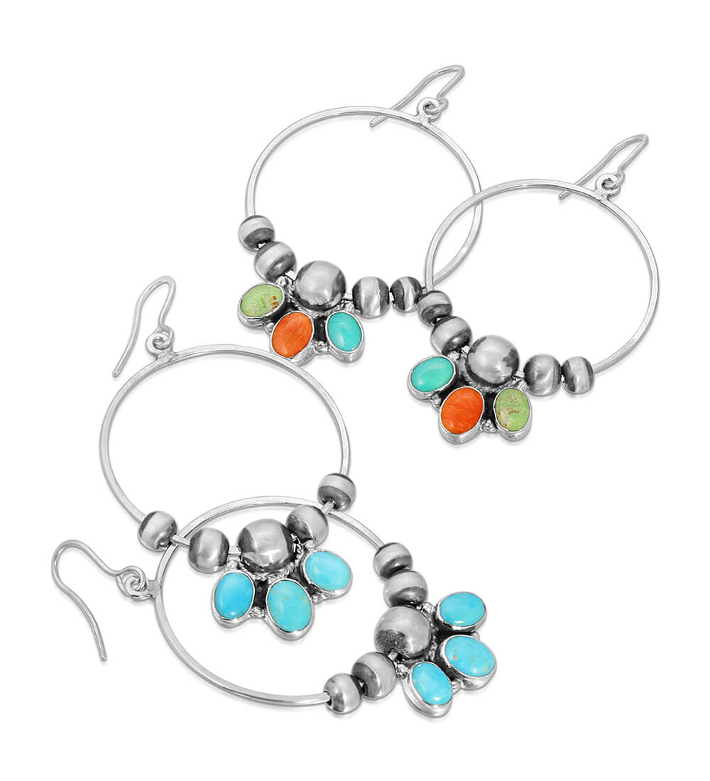 MULTI COLORED WATERFALL EARRINGS