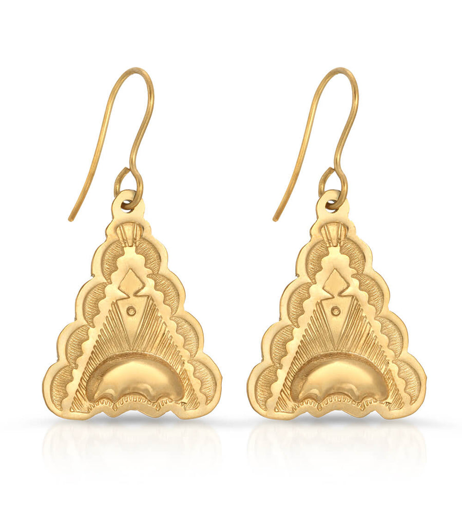 BRONZE MOUNTAIN CHARM EARRINGS