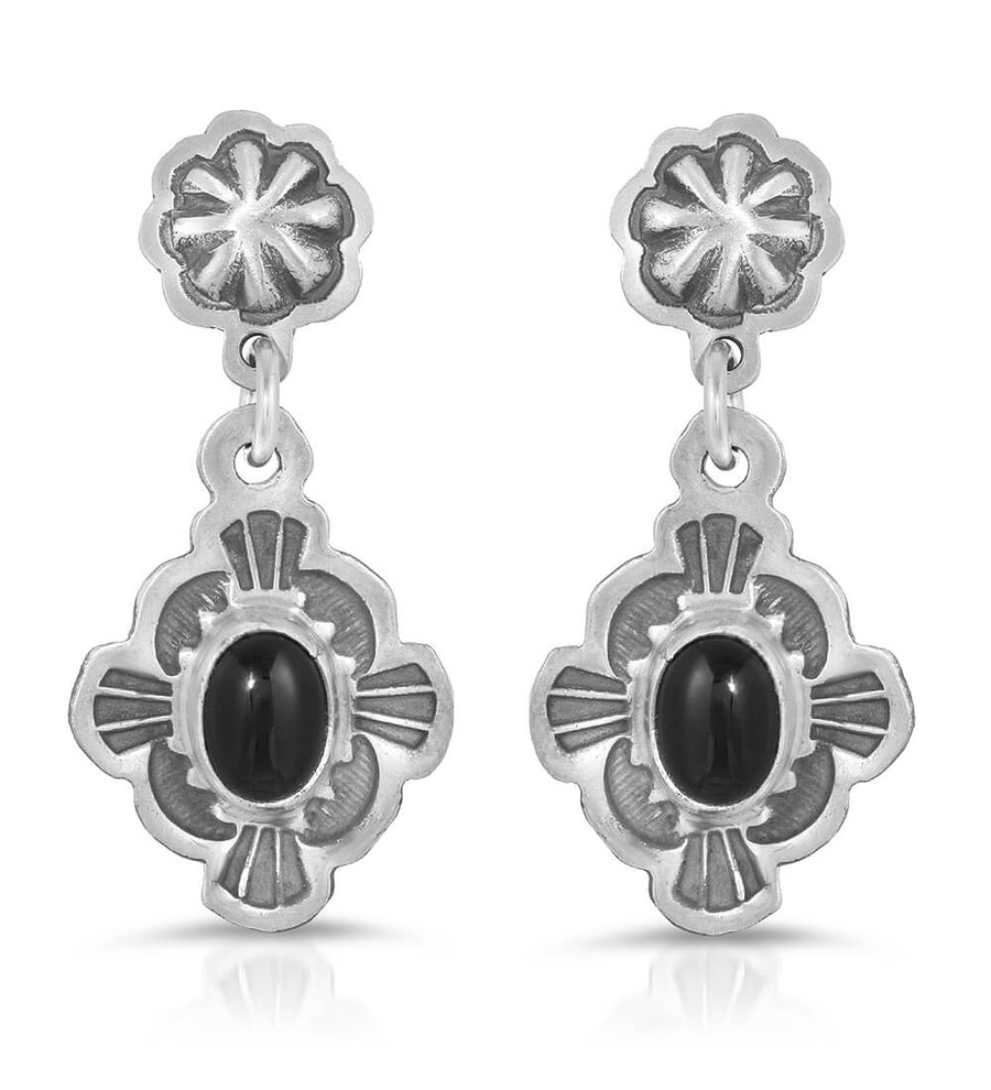 ONYX SMALL CHARM EARRINGS