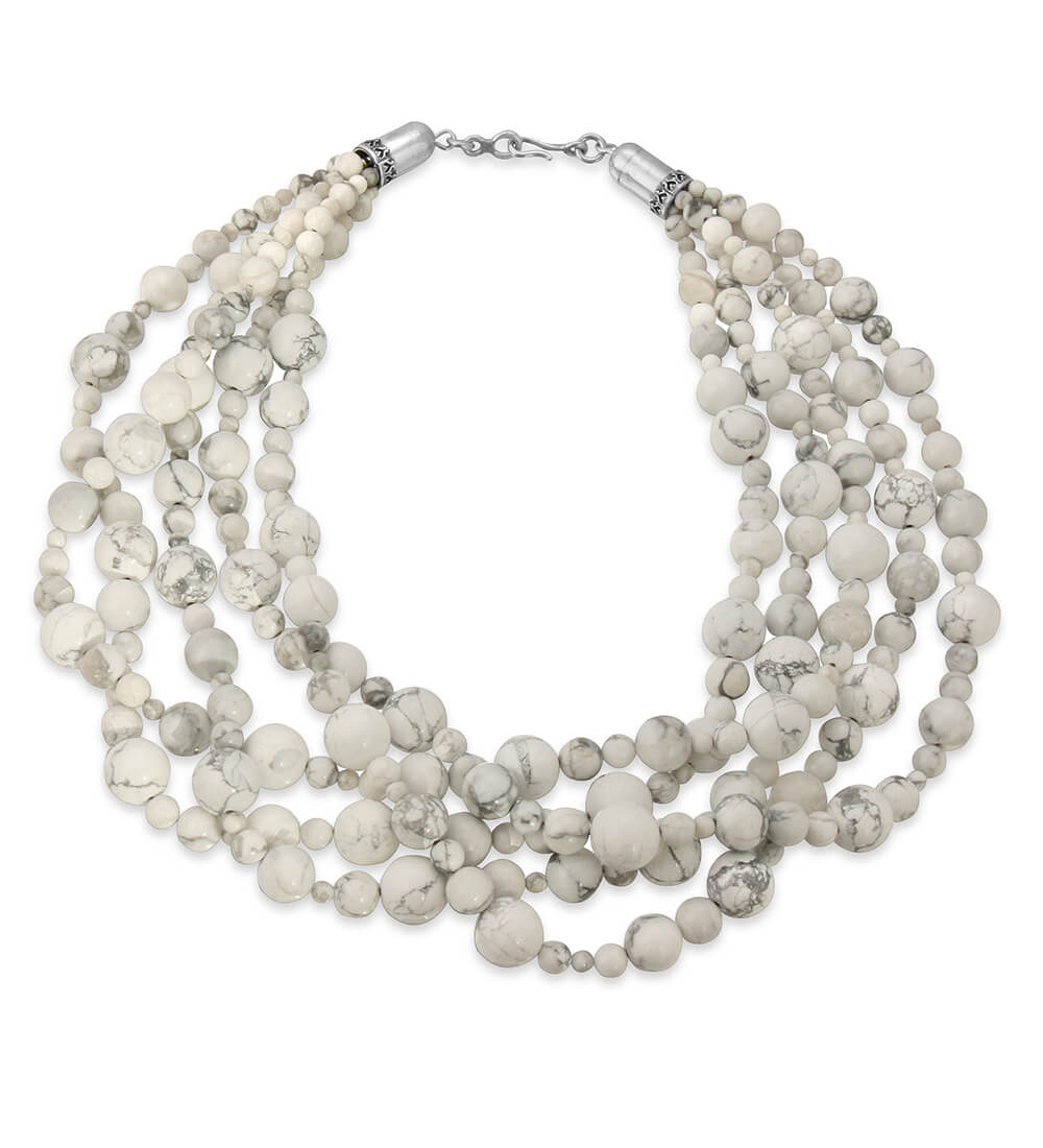 HOWLITE BEADED STRANDS