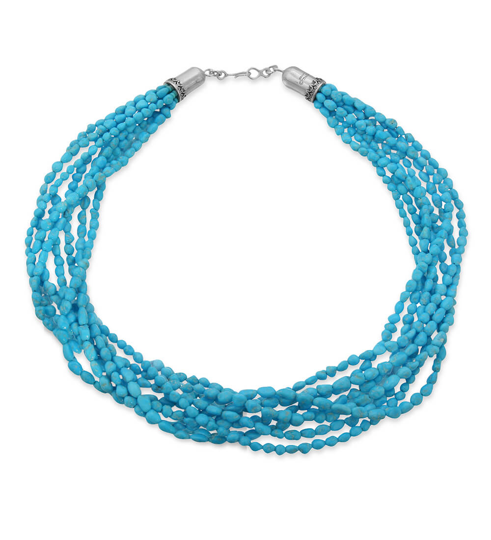 TURQUOISE 8-BEADED STRANDS - call for availability