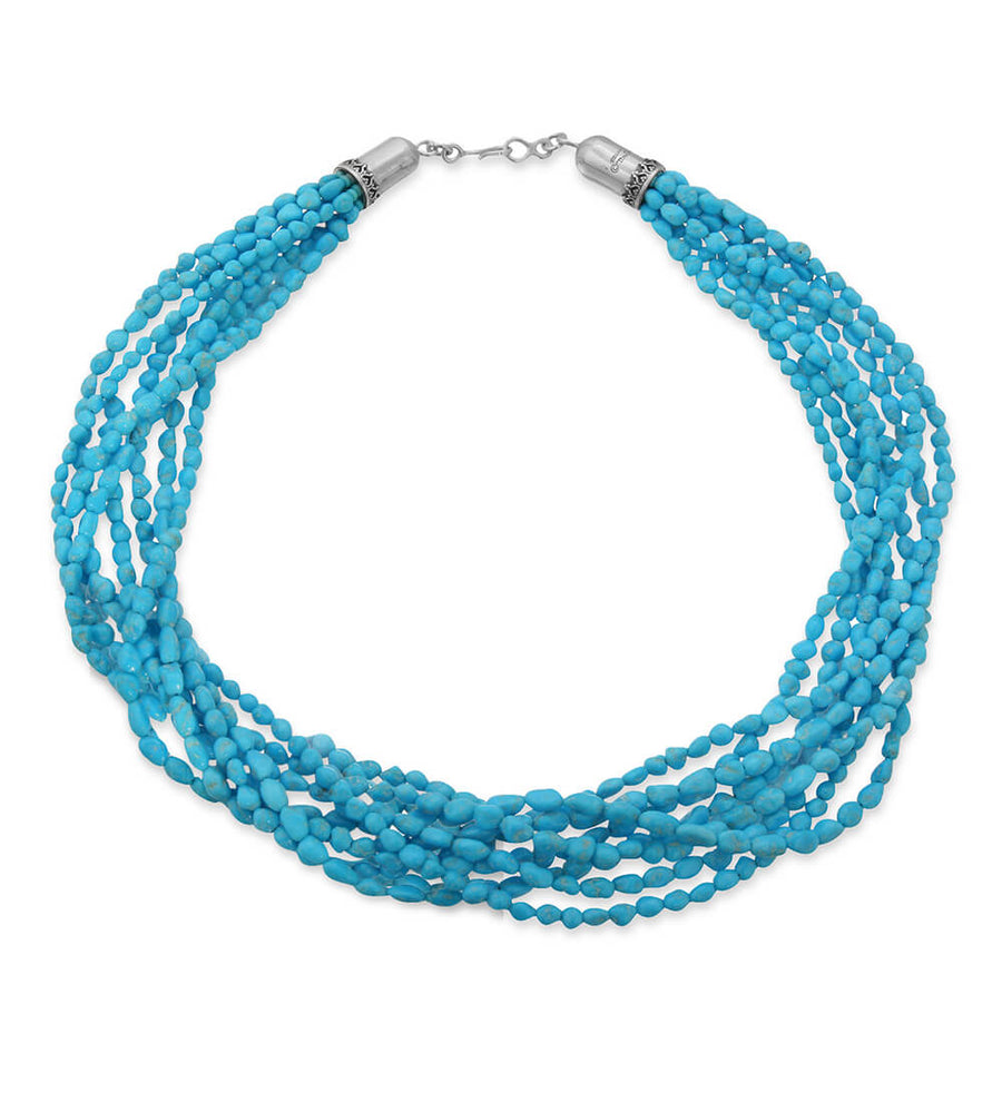 TURQUOISE 8-BEADED STRANDS - call for availability