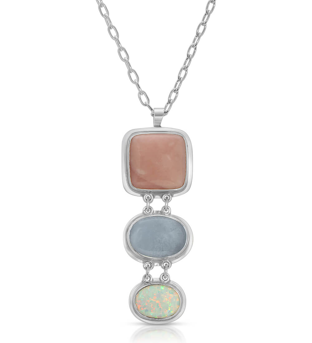 PINK OPAL MULTI TOTEM PENDANT