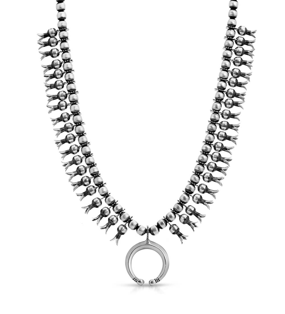 Moon Dancer Squash Blossom Necklace - call for availability