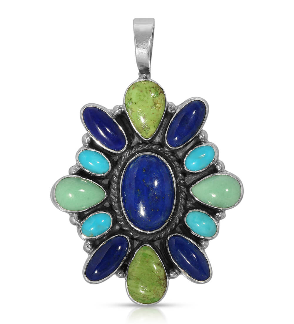 LAPIS MULTI DEW DROP PENDANT