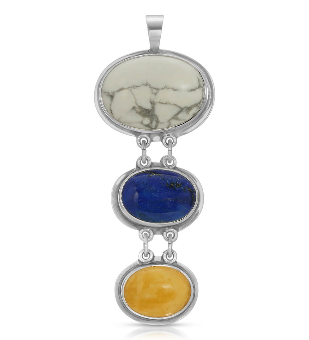 HOWLITE MULTI TOTEM PENDANT