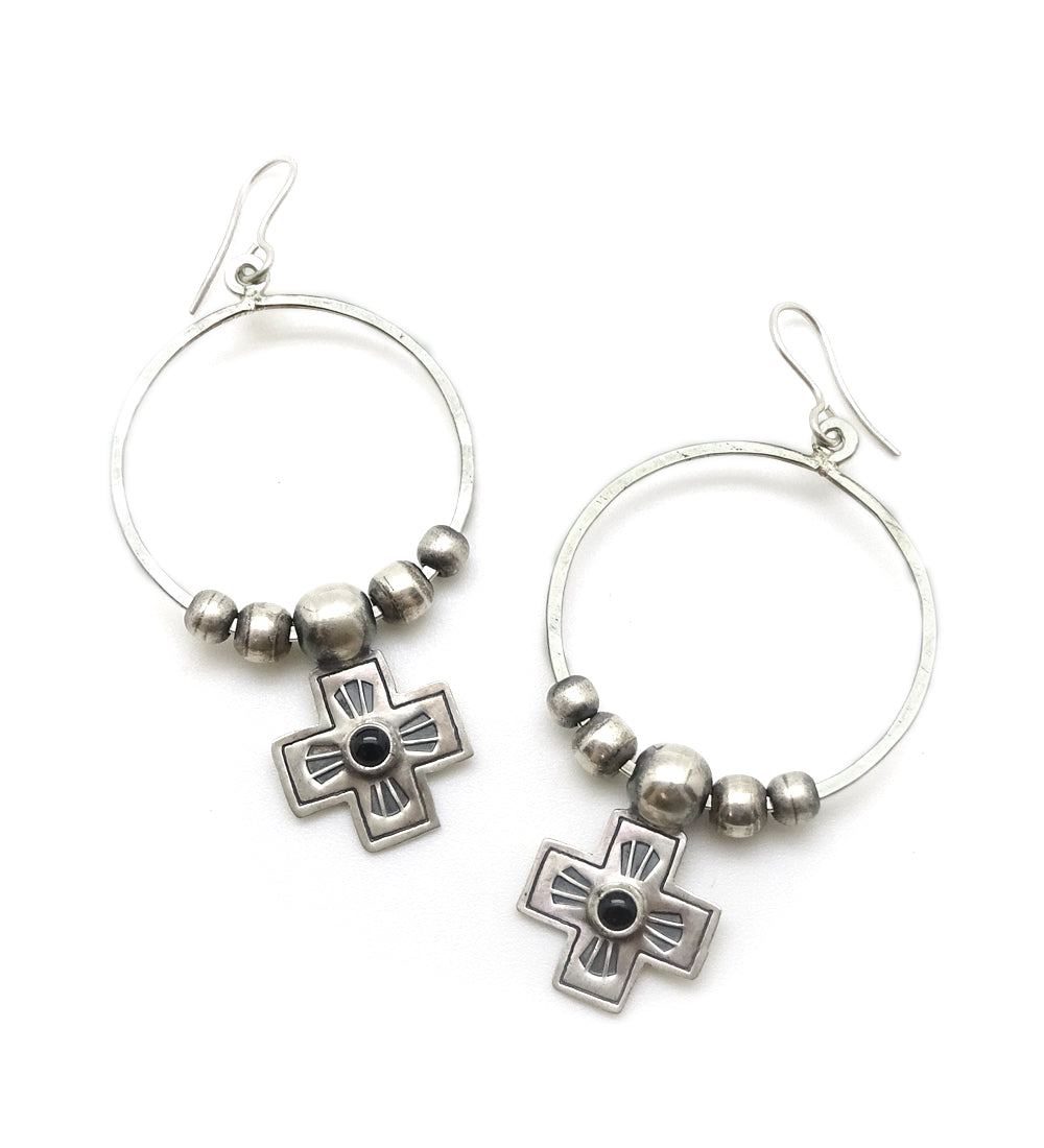 ONYX WATERFALL EARRINGS