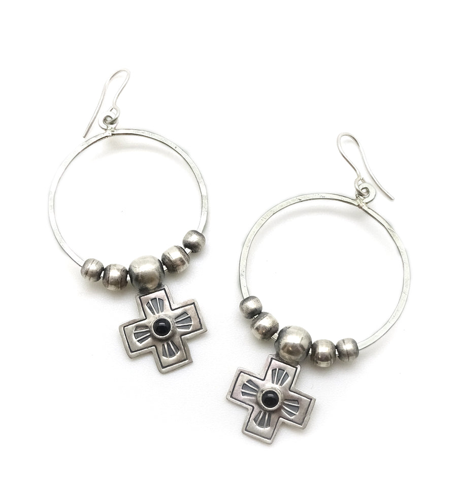 ONYX WATERFALL EARRINGS