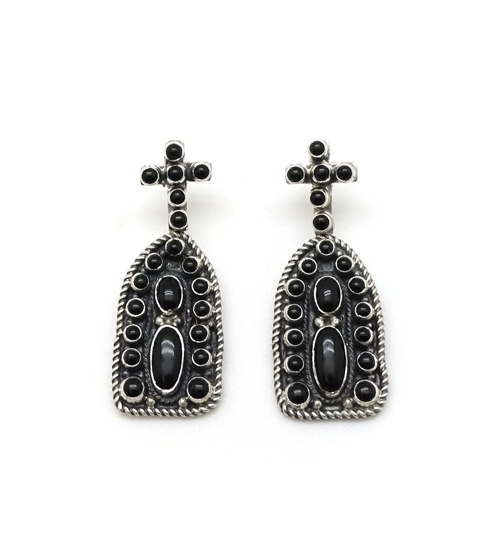 BLACK MISSION EARRINGS