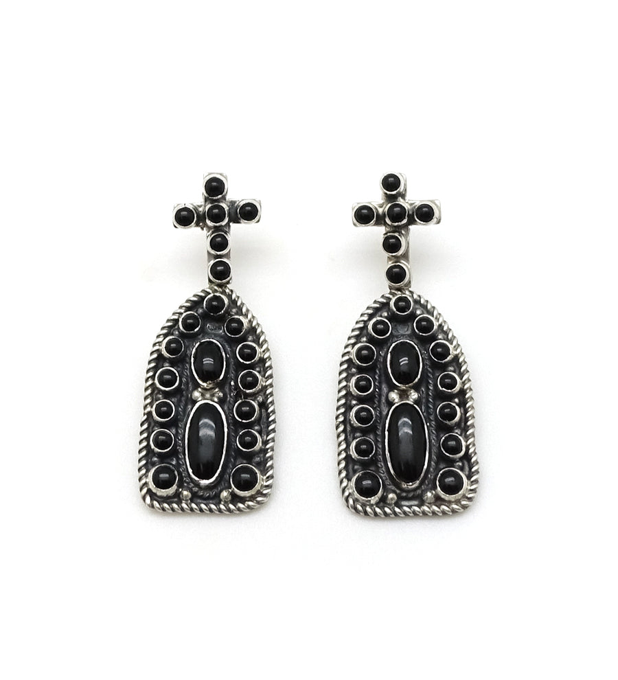 BLACK MISSION EARRINGS