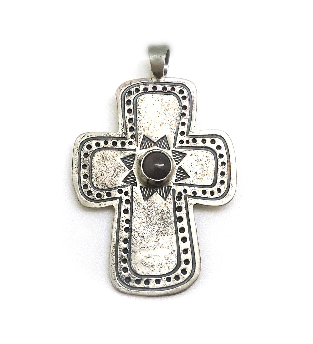 Charoite Cross Pendant