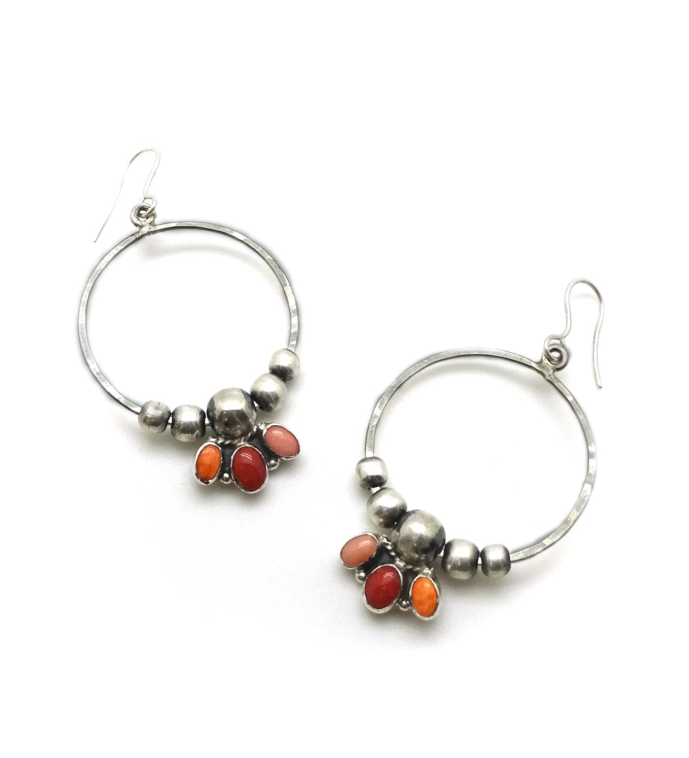 WARM MULTI WATERFALL EARRINGS