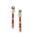 Coral and Orange Spiny Stick Earrings
