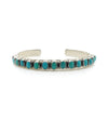 SMALL OVAL TURQUOISE ROW CUFF