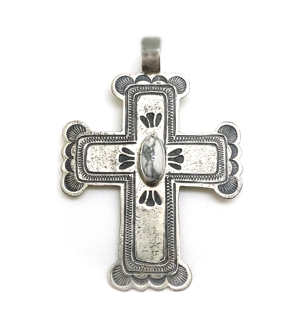 Howlite Cross Pendant