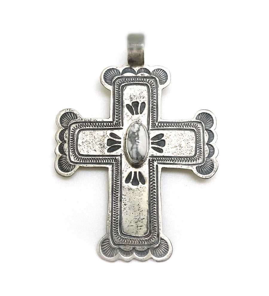 Howlite Cross Pendant