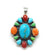 Large Turquoise Cluster Pendant