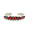 CORAL LARGE OVAL ROW CUFF
