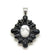 Howlite and Onyx Cluster Pendant