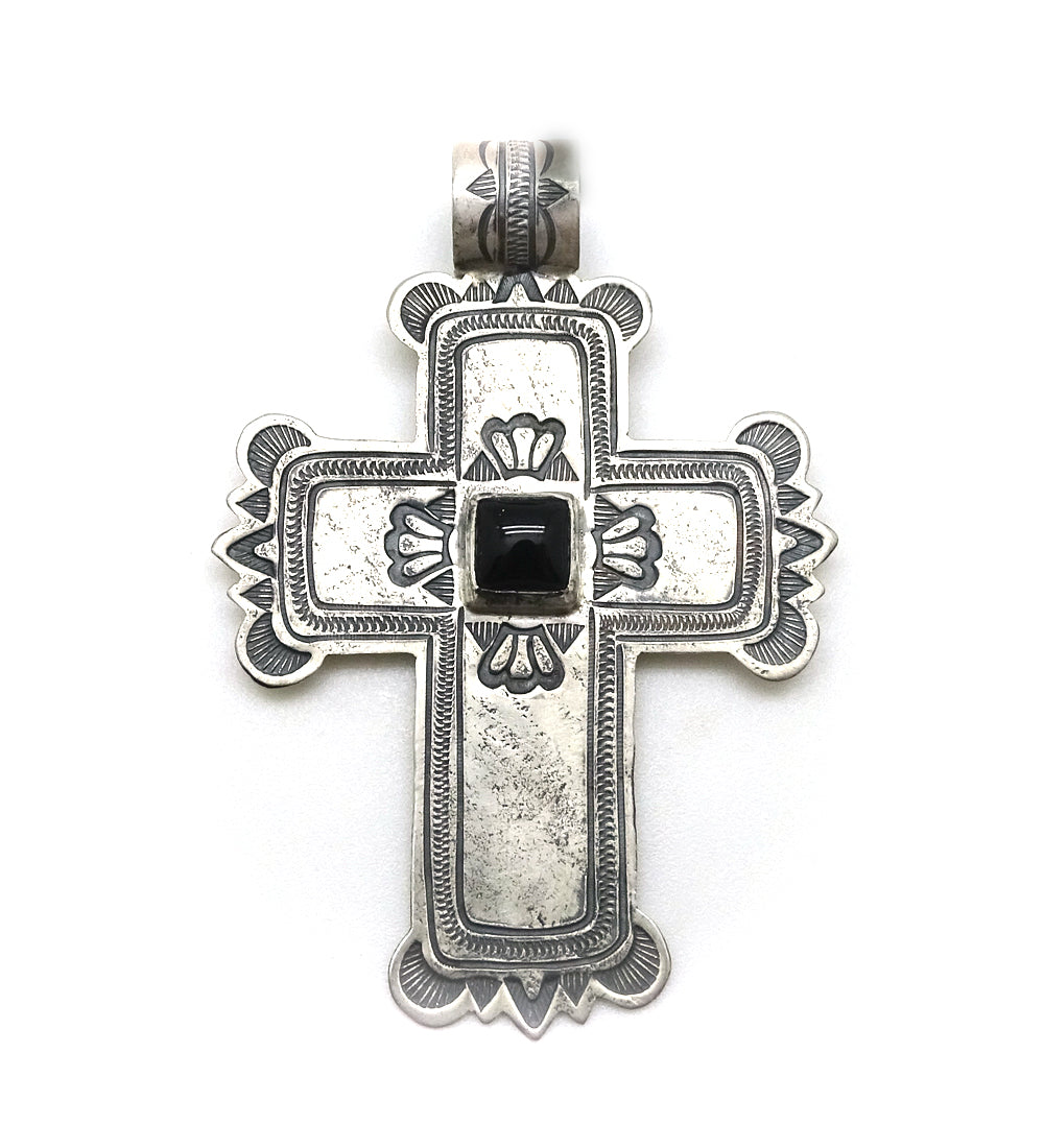 Onyx Cross Pendant